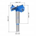 Uxcell Forstner Drill Bits 40mm Tungsten Carbide Wood Hole Saw Auger Opener Woodworking Hinge Drilling Boring Bit Cutter Blue