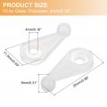 100set Glass Retainer Clips Kit 1 Inch Plastic Cabinet With Screws For Fixing 4mm Thick Doors Mirror Translucent