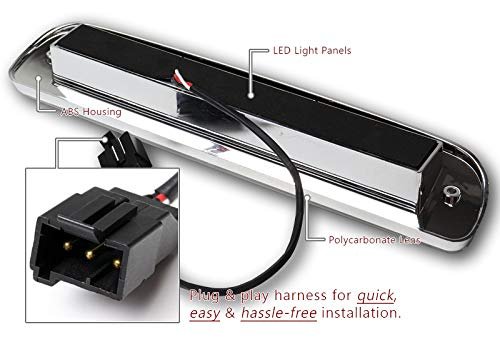 Eparts Rear Tail Led 3rd Third Brake Light High Mount Trailer Cargo Lamp Red Lens Fit For 1993 2011 Ford Ranger