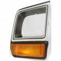 Passenger Side Headlight Bezel For Dodge Ramcharger 1986 To 1990 And Pickup Fullsize Chrome Black Replacement Ch2513135