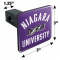 Niagara University Purple Eagles Logo Tow Trailer Hitch Cover Plug Insert 1 4 Inch 25