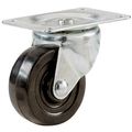 Shepherd Hardware 9489 1-1 2-inch Rubber Swivel Plate Caster 40-lb Load Capacity 