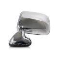 Driver Side Door Mirror For Toyota Pickup 1990 To 1995 Chrome Foldaway Mounted Single Glass With Vent Window Replaces To1320122 