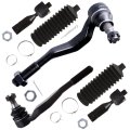 Front Inner Outer Tie Rod End Leveling Lift Kit Es3545 Es3546 Ev433 For Toyota Tacoma 1995 2004 6 Piece Steering Rack Boot Set 