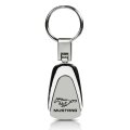 Auto Gold Kc3mus Stainless Steel Key Chains Teardrop Style Mustang