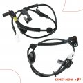 A-premium Abs Wheel Speed Sensor Compatible With Hyundai Models Accent 2012-2017 L4 1 6l Rear Driver And Passenger Side 2-pc