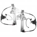 Set Of 2 Rear Left And Right Power Window Regulator With Motor Replacement For 1995-1997 Lincoln Town Car 