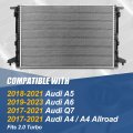 Dpi 13665 Factory Style 1-row Cooling Radiator Compatible With Audi A4 A5 A6 Q7 2 0l Turbo 2017-2023 Aluminum Core