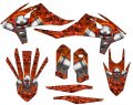 2020-2023 Xcf-w Flaming Gearhead Orange Senge Graphics Base Kit For Ktm 