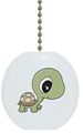 Turtle Baby Big Eyes Solid Ceramic Fan Pull 