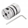 6mm To Bore Double Diaphragm Motor Wheel Flexible Coupling Joint M3 Wrench 1 Set 