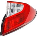 Toyota C Hr 2018 2019 Tail Light Passenger Side Led Outer Replacement For To2805141 Ty1336-u000r Clear And Red Lens 