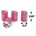 Alabama State Flag Tire Rim Wheel Aluminum Valve Stem Caps