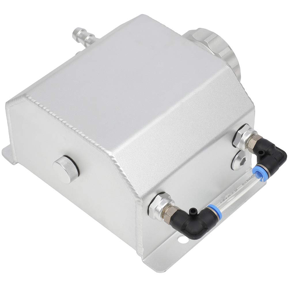 Universal Front Engine Coolant Reservoir Tank With Cap 1l Overflow For Most Vehicles White Efficient Cooling Replacement