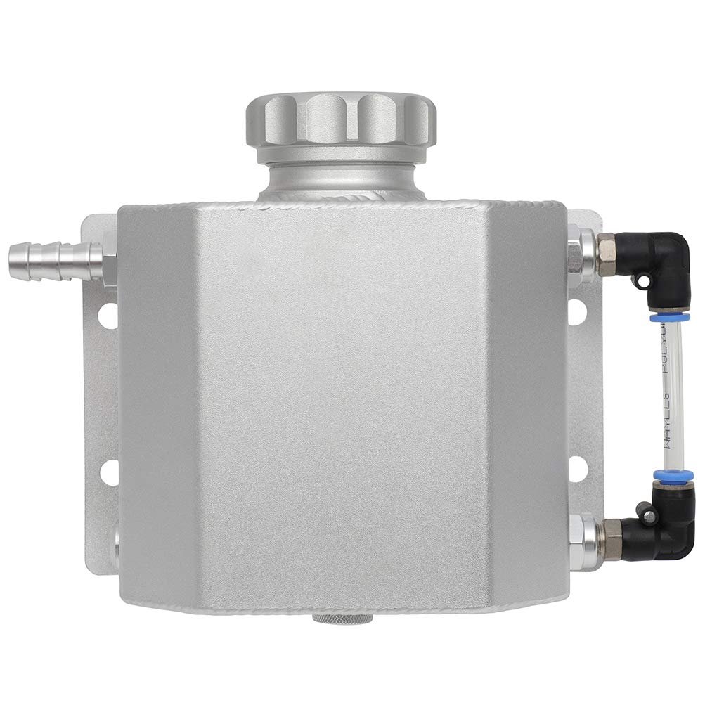 Universal Front Engine Coolant Reservoir Tank With Cap 1l Overflow For Most Vehicles White Efficient Cooling Replacement
