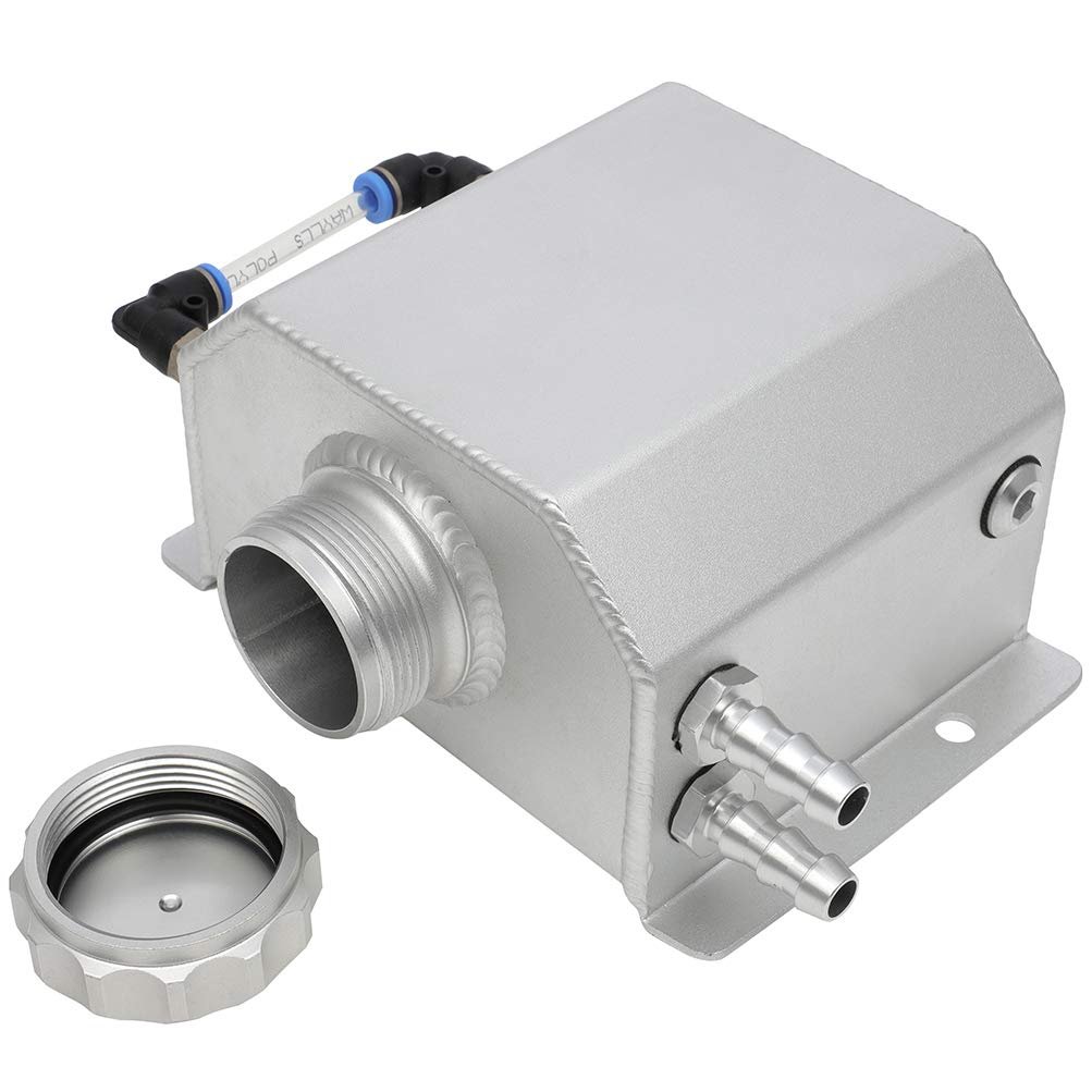 Universal Front Engine Coolant Reservoir Tank With Cap 1l Overflow For Most Vehicles White Efficient Cooling Replacement
