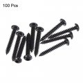 Uxcell Hex Socket Self Tapping Screws M3 X 20mm Carbon Steel Wood Screw 100pcs