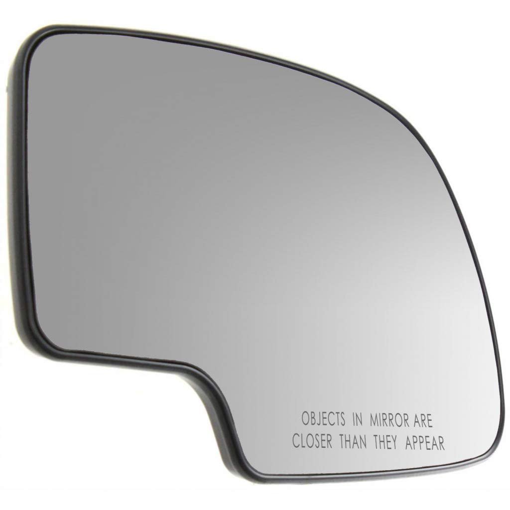 Passenger Side Mirror Glass For Chevy Silverado 1500 3500 Classic 2007 Non Heated Convex With Backing Plate Replacement