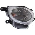 Front Passenger Side Turn Signal Parking Light Assembly For Fiat 500 2012 2019 Capa Certified Clear Lens With Chrome Trim Fits