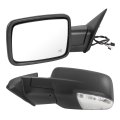 Left Driver Side Door Mirror For 2009-2018 Ram 1500 2010-2018 2500 3500 With Heated Power Glass Turn Signal Puddle Light 10 