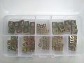 80pcs M3 M4 M5 M6 Square Nuts Sleeves Multicolor Colorful Zinc Plating Quartet Nut Sleeve