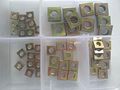 80pcs M3 M4 M5 M6 Square Nuts Sleeves Multicolor Colorful Zinc Plating Quartet Nut Sleeve