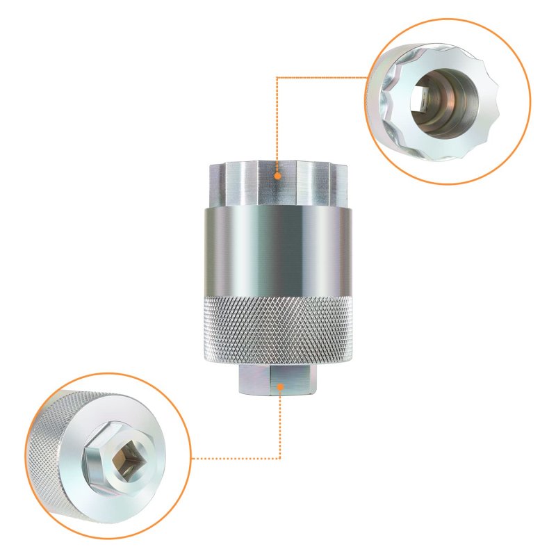 64mm Rear Differential Pinion Bearing Nut Socket Tool For 2007 2018 Honda Rancher 420 Atv 1 2 In Drive Cold Rolled Steel Cvf032