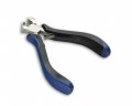 Precision End Nipper Pliers Spring Loaded Hobby Grade Side Cutting 4 25 In Blue And Black Polypropylene Handles 
