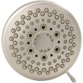 Distinctives Deluxe Massager Fixed Shower Head 9 Spray Settings Brushed Nickel 