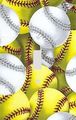 Softball Collage Decorative Switchplate Cover 