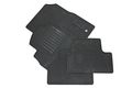 Gm Accessories 22893249 Front And Rear All-weather Floor Mats In Black With Diamond Pattern Retainers 