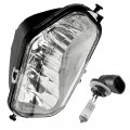 Caltric Front Left Headlight With Bulb Compatible Polaris Sportsman 570 Touring 2015 2016 2017 2018 2019 2020 2021 2022