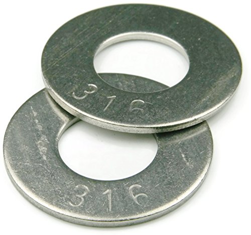 Flat Washers 316 Ss 1-3 8 1 50 Id X 3-1 4 Od 140 Thk Pack Of 10
