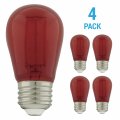Satco S8022 Bulb Nickel Plated 4 Count