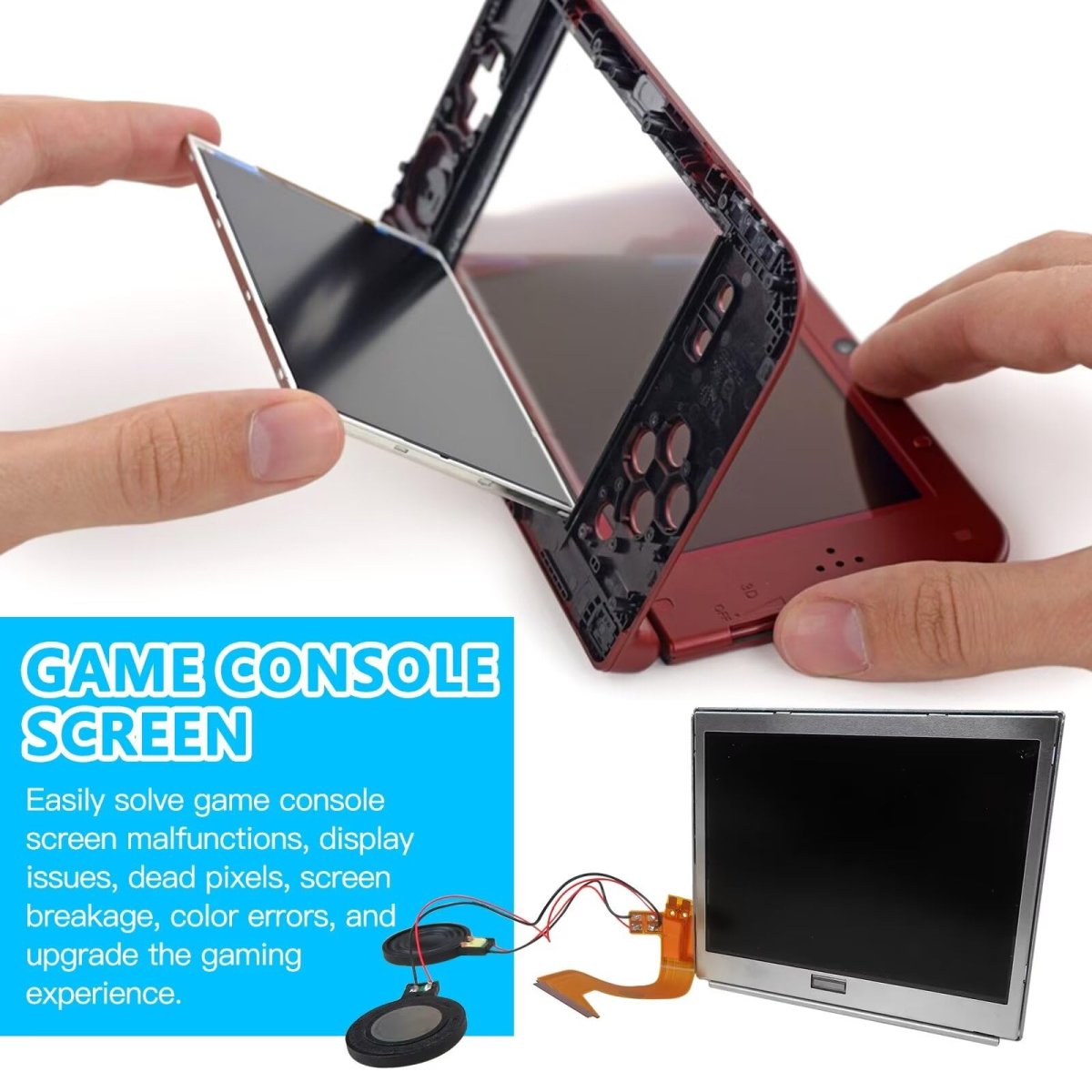 Top Screen With Speakers For Nin-tendo Ds Lite