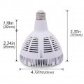 Aolyty 45w 85w Equivalent Par38 Led Bulb Warm White 3000k 3500lm E26 Base 35 Degree Beam Angle Track Spotlight With Fan Ac 120v