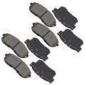 Brake Pad Set 8pcs Front And Rear Ceramic D815 D537 
