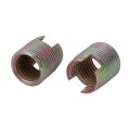Uxcell M16x22mm Carbon Steel Zinc Plated Self Tapping Slotted Thread Insert 2pcs
