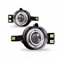 Uframe Clear Lens Projector Halo Fog Light Lamps Compatible With Dodge Ram 1500 2500 3500 04-06 Durango 