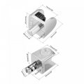 Uxcell Glass Shelf Brackets Zinc Alloy Clamp Clip For 5-8mm Thickness Total 20pcs