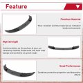Hecasa Front Bumper Lip Compatible With 2011-2016 Bmw F10 5 Series M Sport Spoiler Splitter Carbon Fiber Painted Plastic