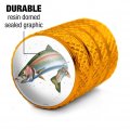 Rainbow Trout Fishing 6 Valve Stem Caps For Tire Rim Wheel Aluminum Yellow