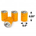Rainbow Trout Fishing 6 Valve Stem Caps For Tire Rim Wheel Aluminum Yellow