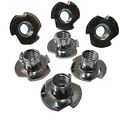 3 Prong T Nut 8-32 X 1 4 Tee Qty 100 Zinc Plated 