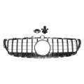 Front Upper Hood Bumper Grille For Mercedes-benz Cls400 2015-2018 Kidney Grill Black