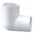 Lasco 409-030 White 3-inch Street Elbow Replacement For Select Schedule 40 Solvent Weld Pvc Pipe 