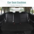 X Autohaux Car Back Seat Cushion Black Breathable Pu Leather Universal Interior Protector Mat Pad Fit Most Truck Suv Van