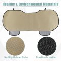 X Autohaux Car Back Seat Cushion Black Breathable Pu Leather Universal Interior Protector Mat Pad Fit Most Truck Suv Van