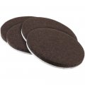 Softtouch 3 Round Heavy-duty Felt Furniture Pads Protect Surfaces From Scratches Damage Brown 4 Pack 