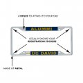 University Of California Davis Metal License Plate Frame For Front Or Back Car Officially Licensed Alumni 2-pack